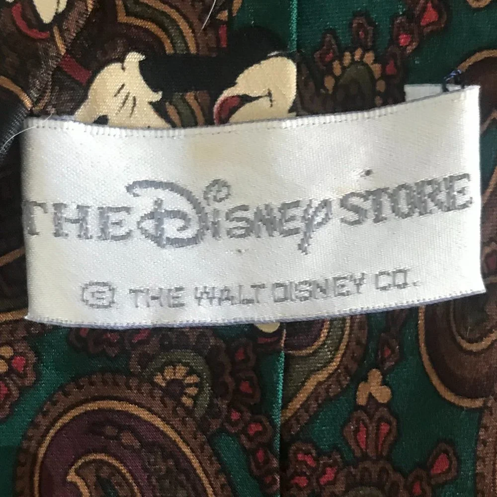 Disney Paisley Mickey Mouse Necktie 100% Silk